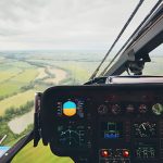 view from the helicopter
